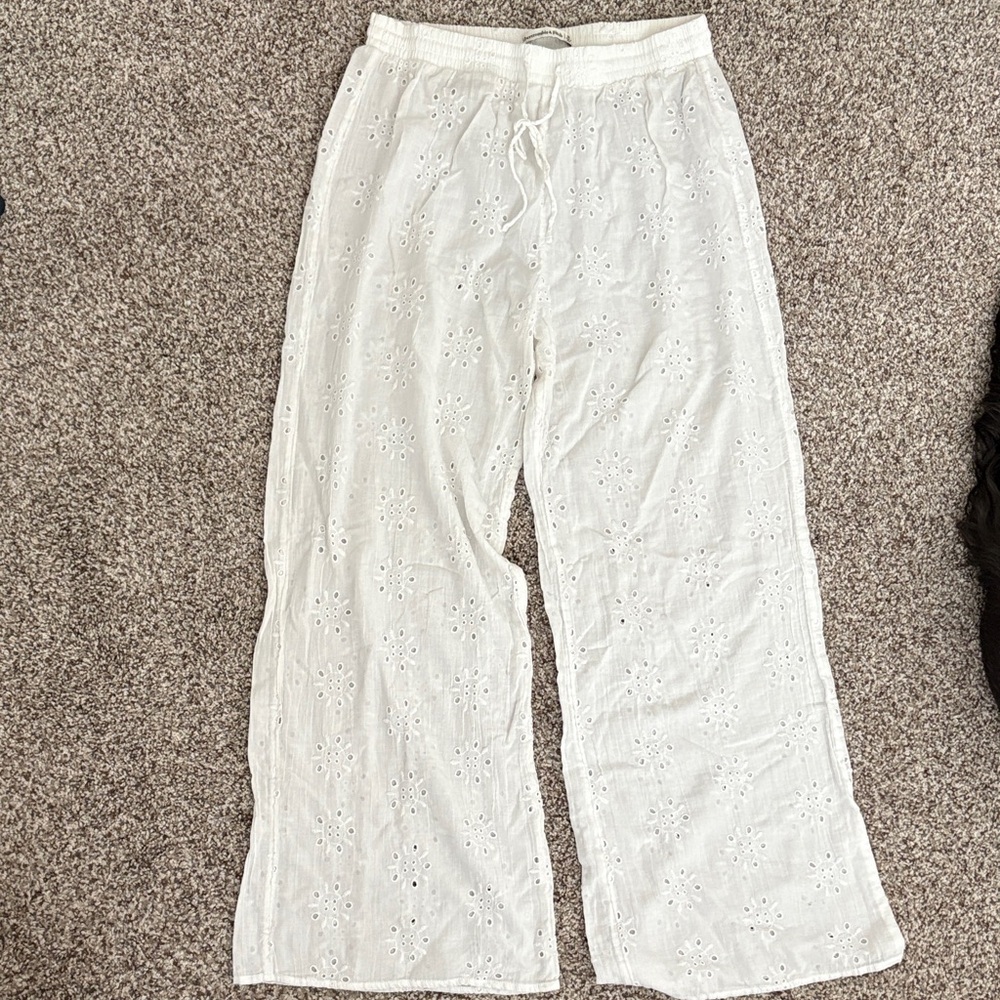 Abercrombie and Fitch Flowy Beach Canvas Pants